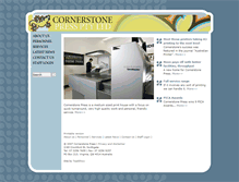 Tablet Screenshot of cornerstonepress.com.au